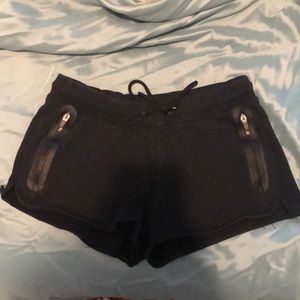 Flabetics black zip pocket shorts